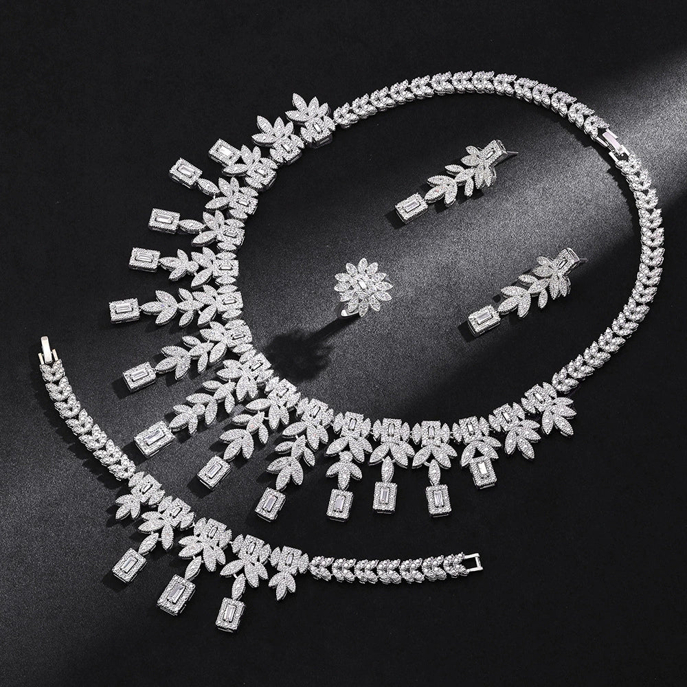 Alevirra Vira Jewelry Set | Alloy with Cubic Zirconia