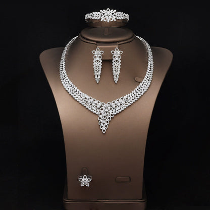 Alevirra Ona Jewelry Set | Alloy with Cubic Zirconia