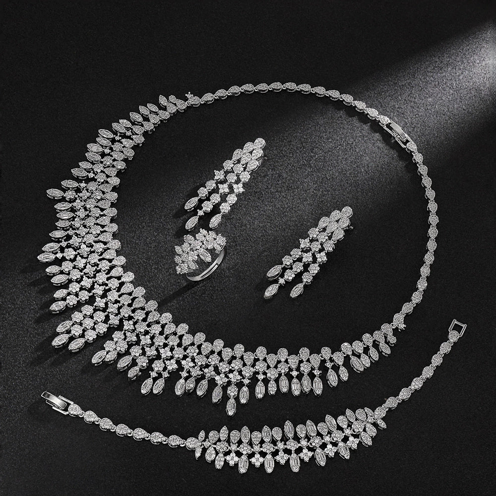 Alevirra Venae Jewelry Set | Alloy with Cubic Zirconia