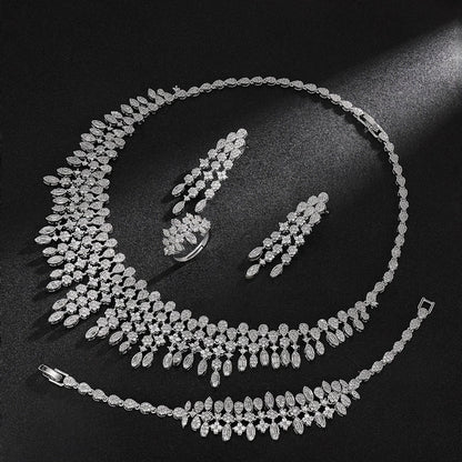 Alevirra Venae Jewelry Set | Alloy with Cubic Zirconia