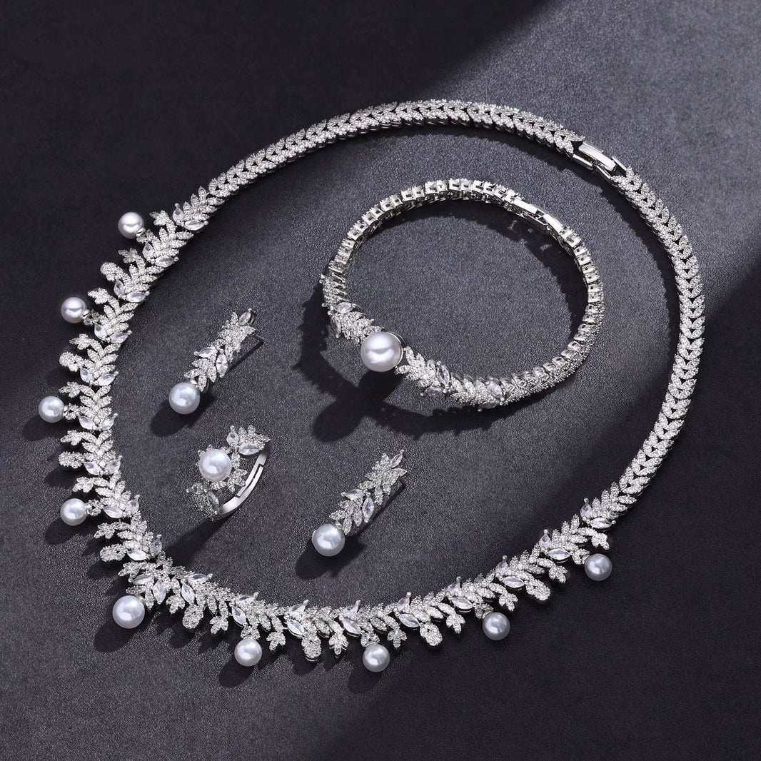 Alevirra Neva Jewelry Set | Alloy with Cubic Zirconia