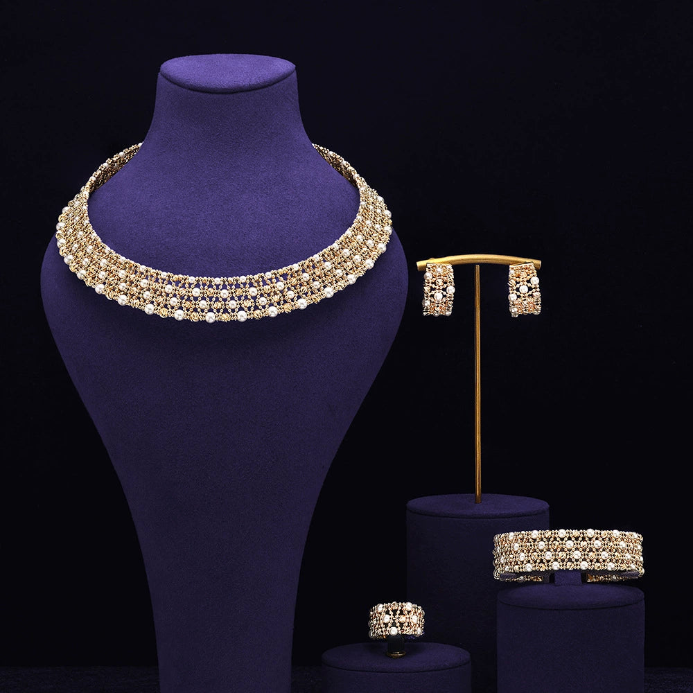 Alevirra Tora Jewelry Set | Alloy with Cubic Zirconia