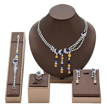 Alevirra Lirah Jewelry Set | Alloy with Cubic Zirconia