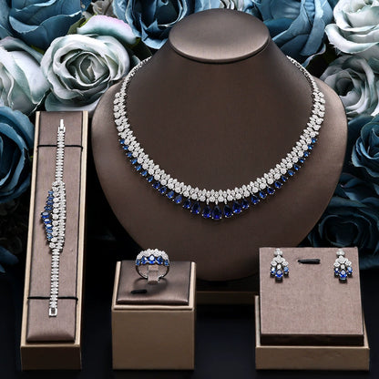 Alevirra Dena Jewelry Set | Alloy with Cubic Zirconia