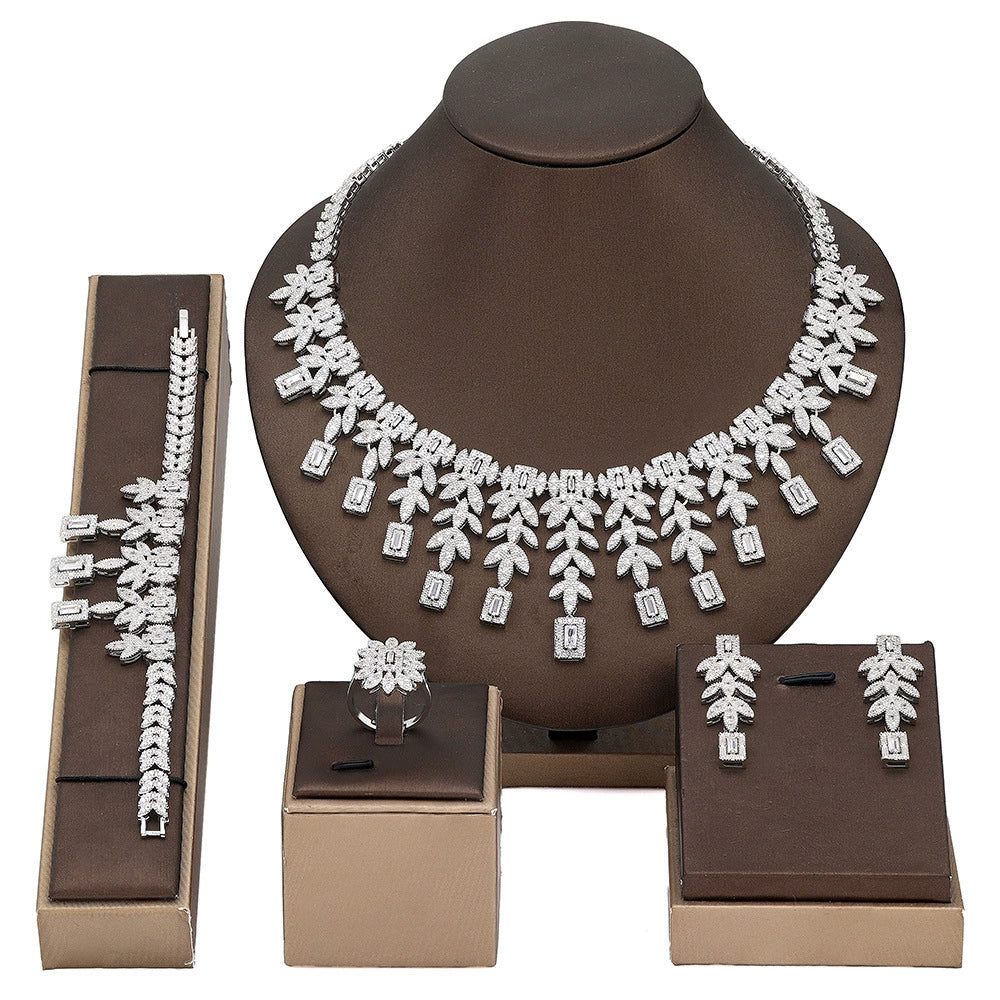 Alevirra Vira Jewelry Set | Alloy with Cubic Zirconia