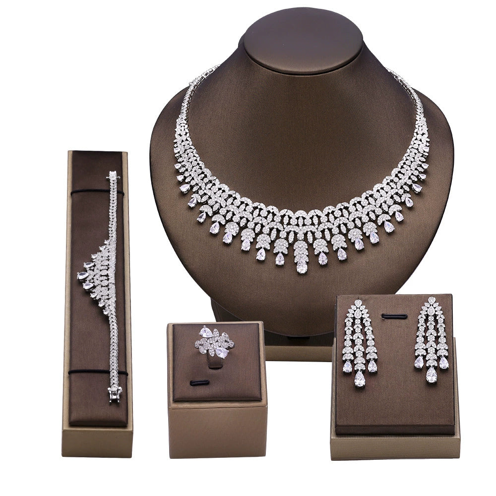 Alevirra Kena Jewelry Set | Alloy with Cubic Zirconia