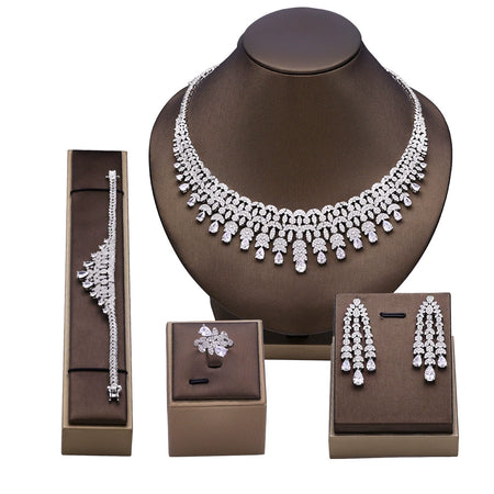 Alevirra Kena Jewelry Set | Alloy with Cubic Zirconia