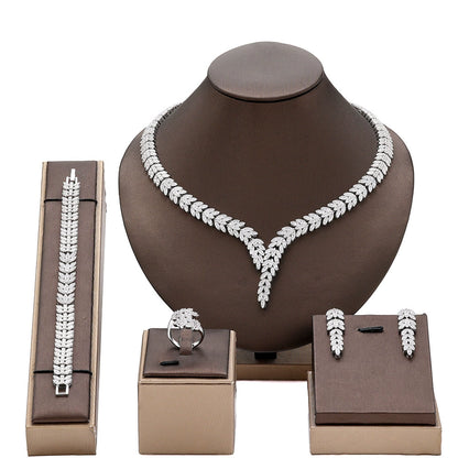 Alevirra Fira Jewelry Set | Alloy with Cubic Zirconia