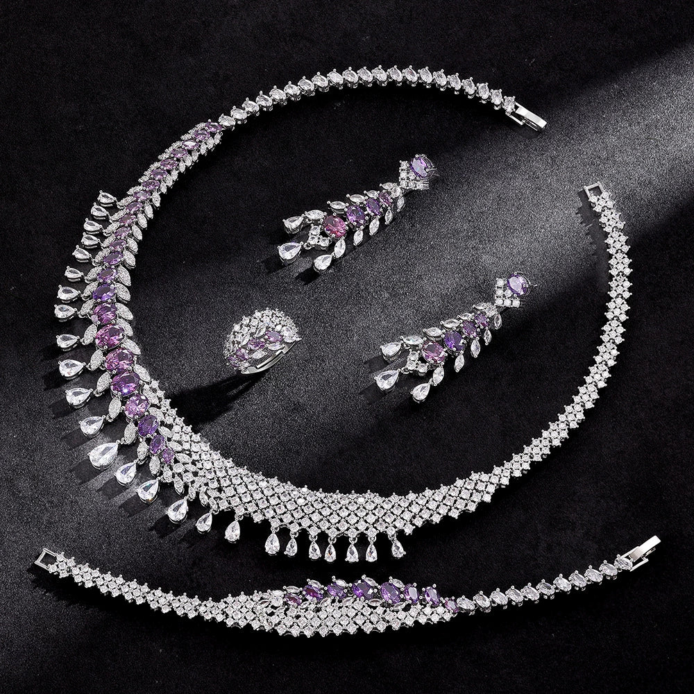 Alevirra Mera Jewelry Set | Alloy with Cubic Zirconia
