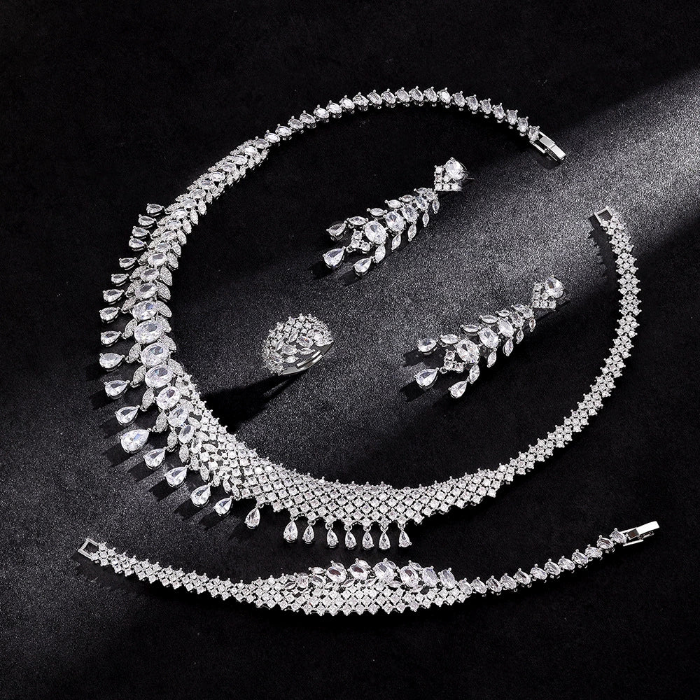 Alevirra Mera Jewelry Set | Alloy with Cubic Zirconia