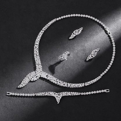Alevirra Lena Jewelry Set | Alloy with Cubic Zirconia
