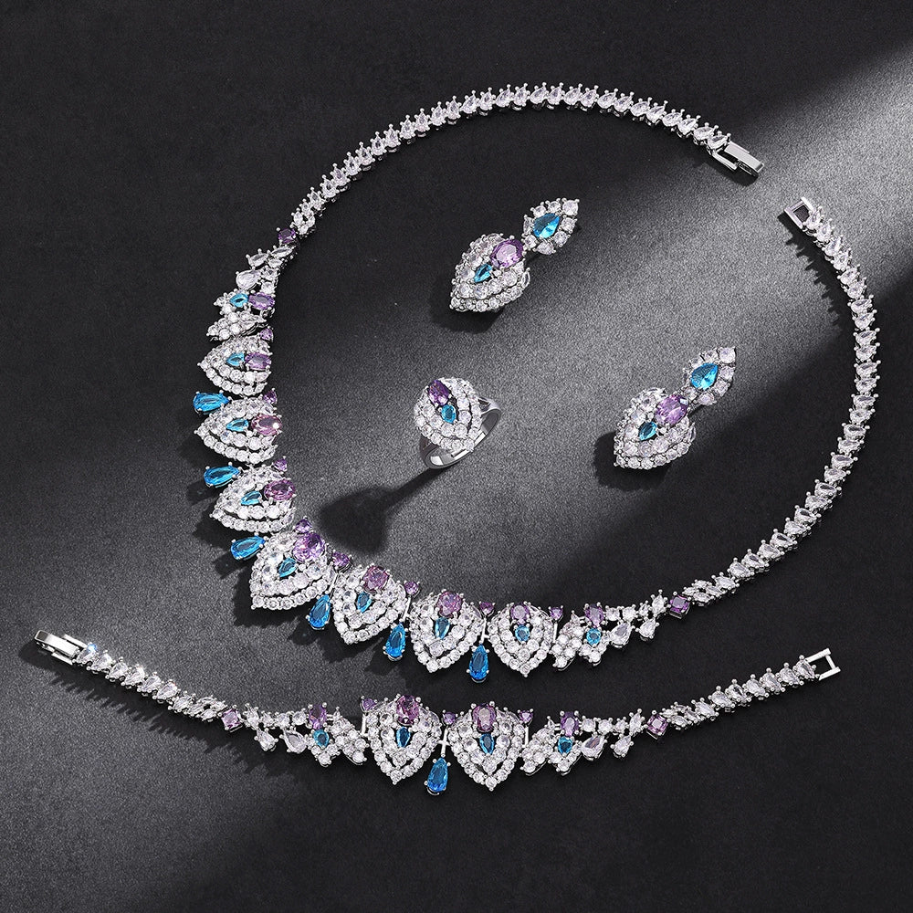 Alevirra Yara Jewelry Set | Alloy with Cubic Zirconia
