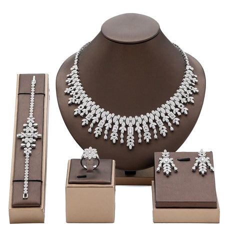 Alevirra Pira Jewelry Set | Alloy with Cubic Zirconia