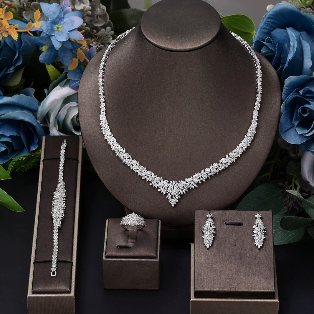 Alevirra Sola Jewelry Set | Alloy with Cubic Zirconia