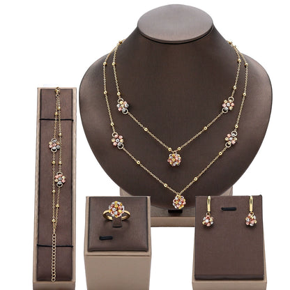 Alevirra Gora Jewelry Set | Alloy with Cubic Zirconia