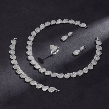 Alevirra Lira Jewelry Set | Alloy with Cubic Zirconia