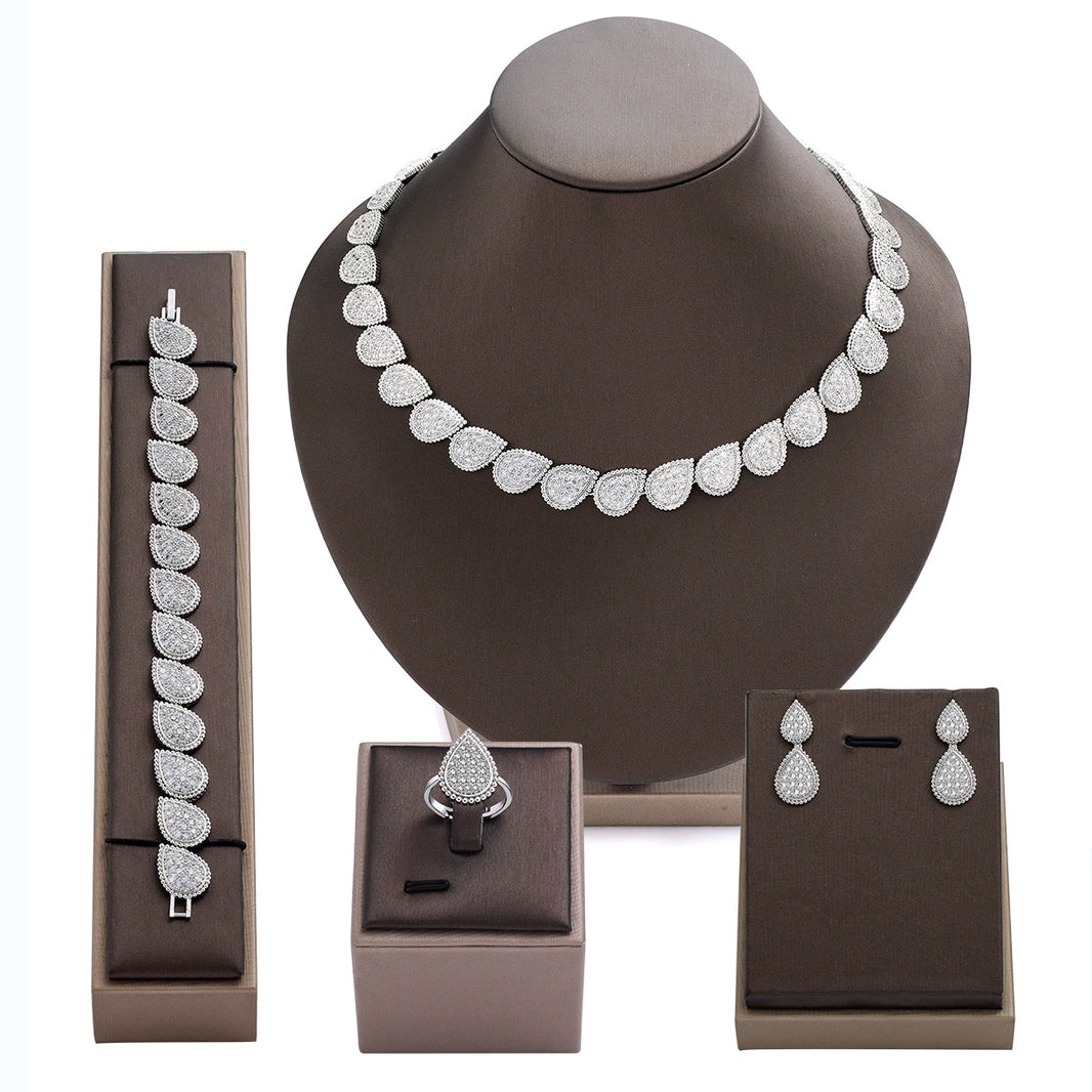 Alevirra Lira Jewelry Set | Alloy with Cubic Zirconia