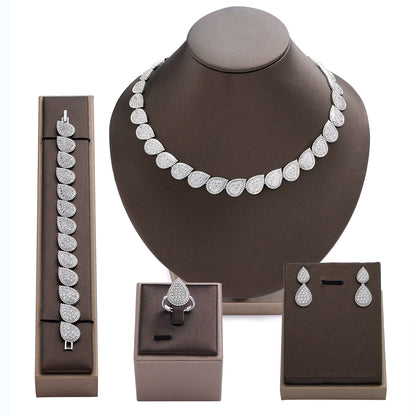 Alevirra Lira Jewelry Set | Alloy with Cubic Zirconia