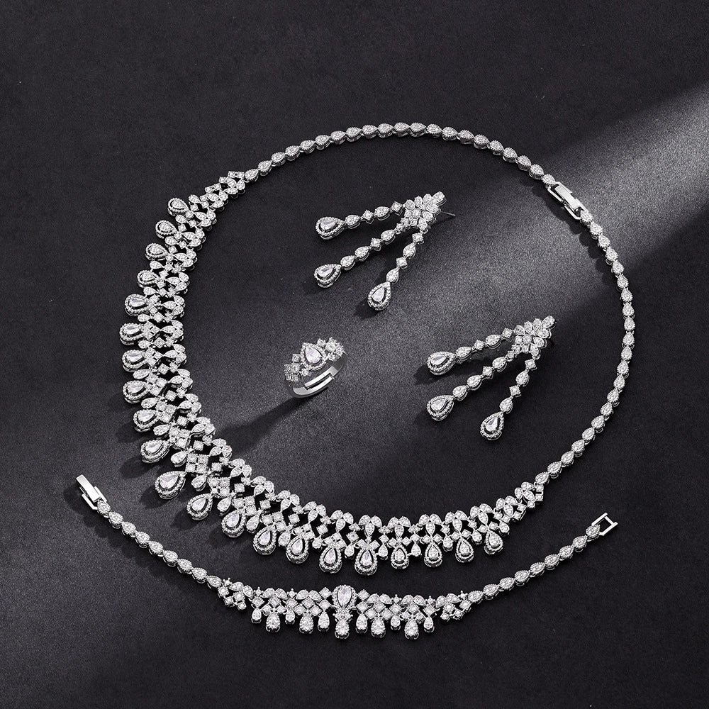 Alevirra Cora Jewelry Set | Alloy with Cubic Zirconia