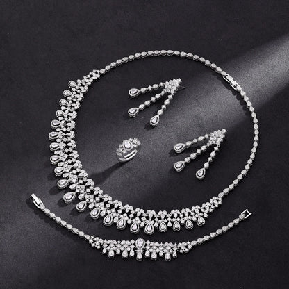 Alevirra Cora Jewelry Set | Alloy with Cubic Zirconia