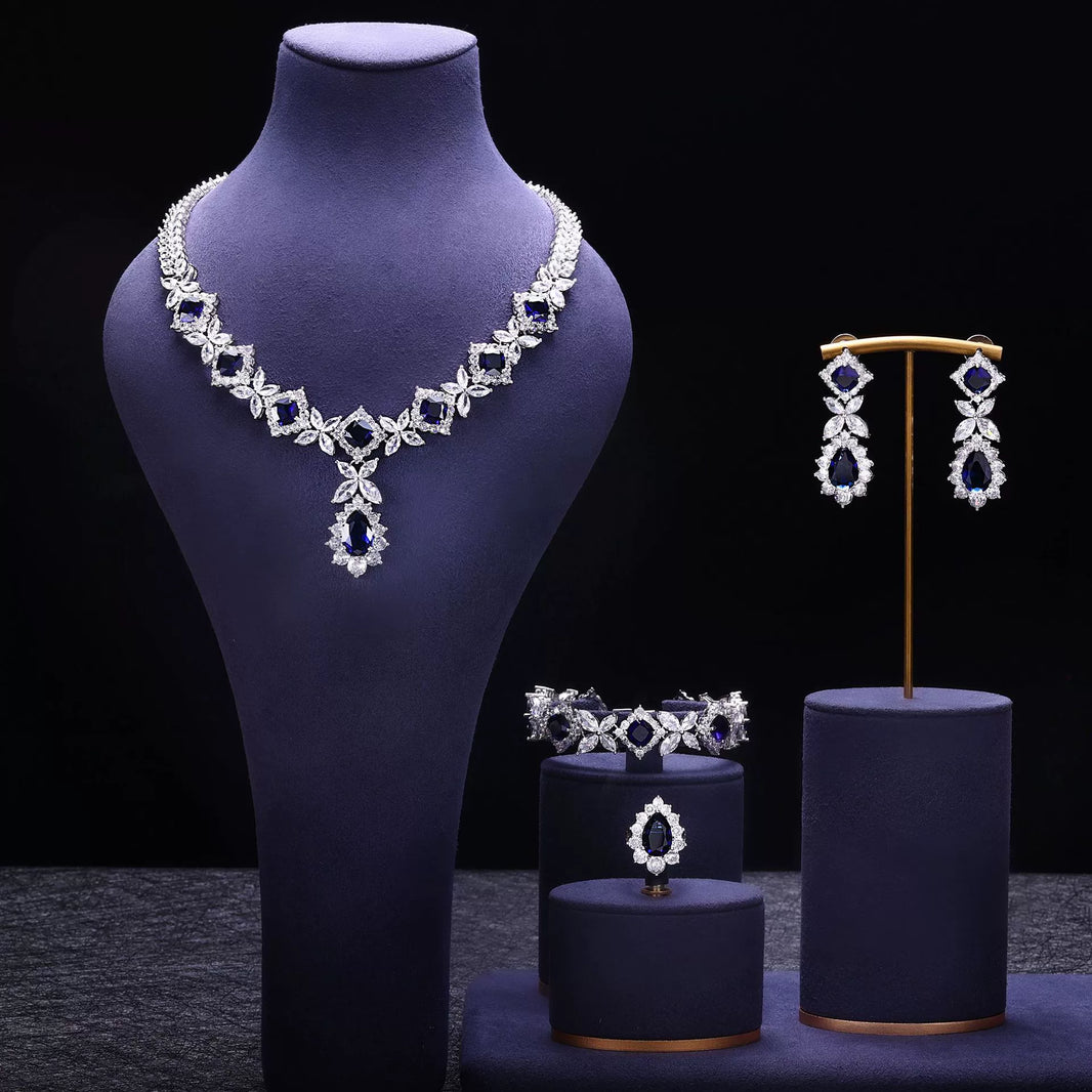 Alevirra Gira Jewelry Set | Alloy with Cubic Zirconia
