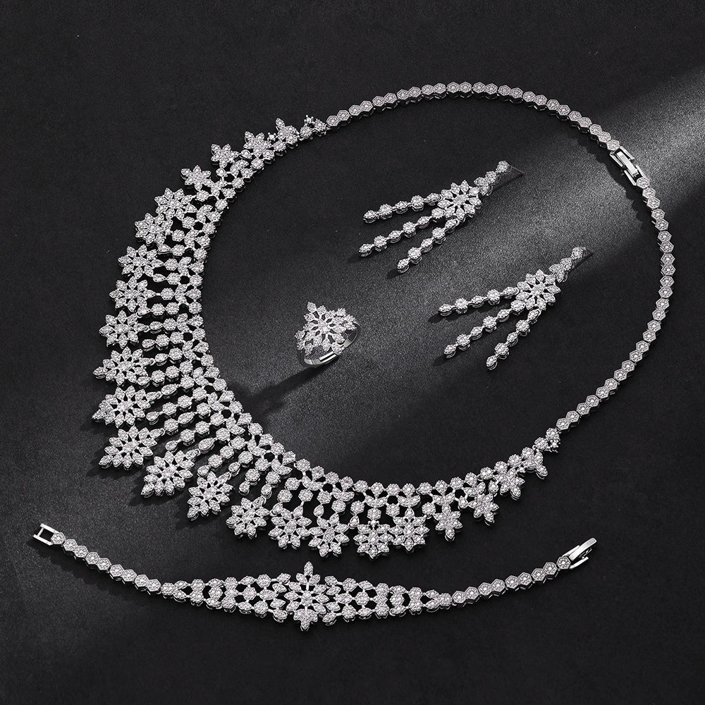 Alevirra Vena Jewelry Set | Alloy with Cubic Zirconia