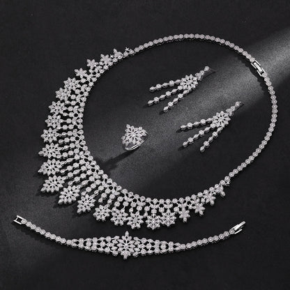 Alevirra Vena Jewelry Set | Alloy with Cubic Zirconia