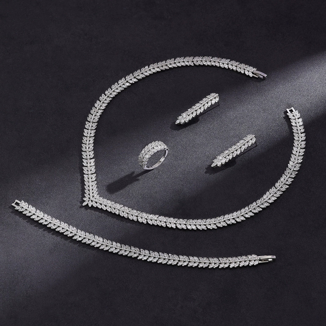 Alevirra Rena Jewelry Set | Alloy with Cubic Zirconia