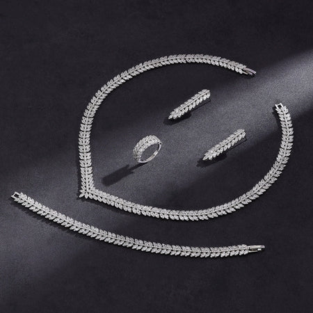 Alevirra Rena Jewelry Set | Alloy with Cubic Zirconia