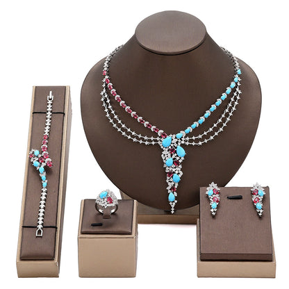 Alevirra Sirah Jewelry Set | Alloy with Cubic Zirconia