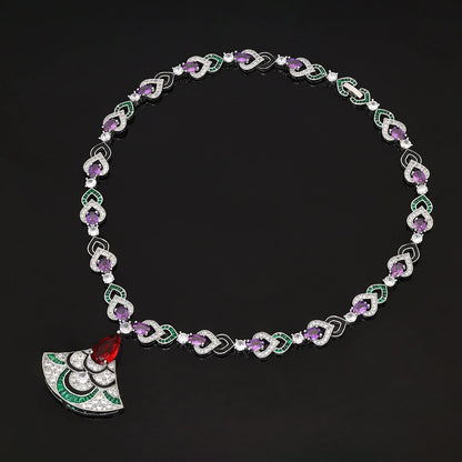 Alevirra Wirah Jewelry Set | Alloy with Cubic Zirconia