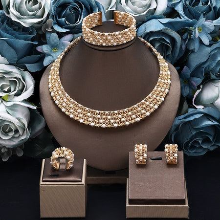 Alevirra Tora Jewelry Set | Alloy with Cubic Zirconia