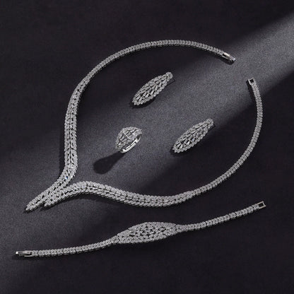 Alevirra Cira Jewelry Set | Alloy with Cubic Zirconia