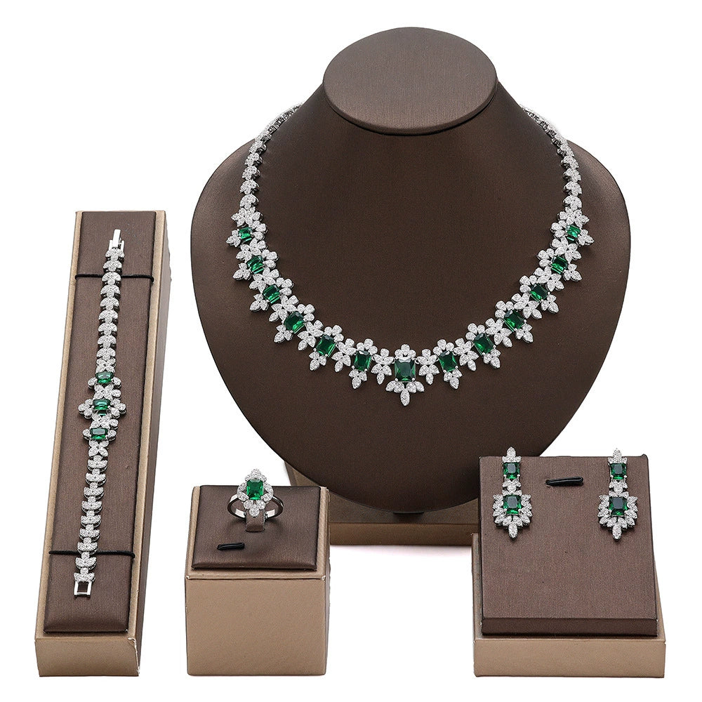 Alevirra Tira Jewelry Set | Alloy with Cubic Zirconia