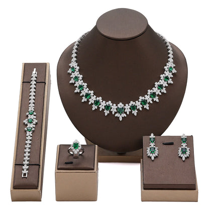 Alevirra Tira Jewelry Set | Alloy with Cubic Zirconia