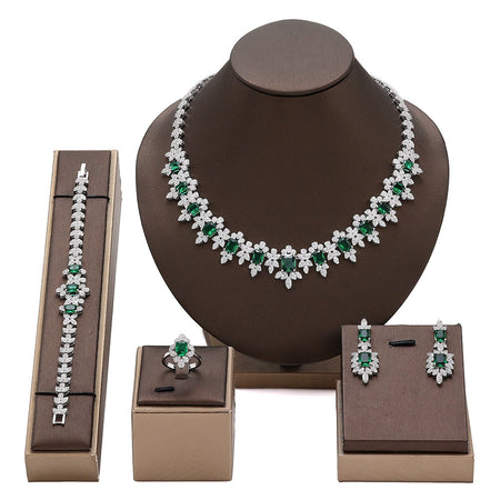 Alevirra Tira Jewelry Set | Alloy with Cubic Zirconia