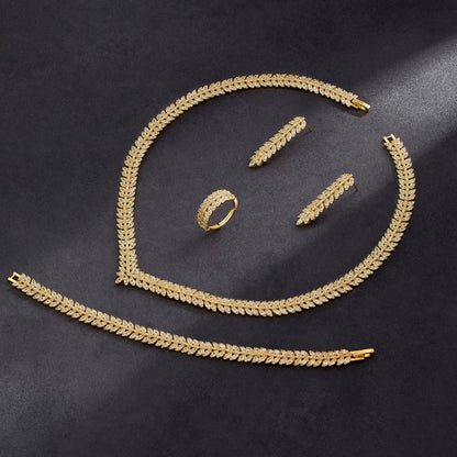 Alevirra Rena Jewelry Set | Alloy with Cubic Zirconia