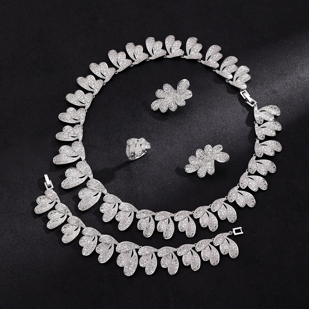 Alevirra Nora Jewelry Set | Alloy with Cubic Zirconia