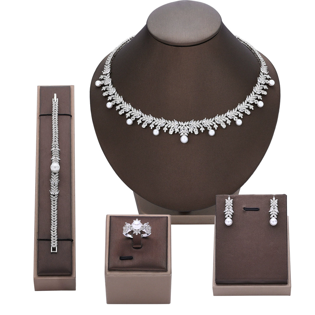 Alevirra Neva Jewelry Set | Alloy with Cubic Zirconia