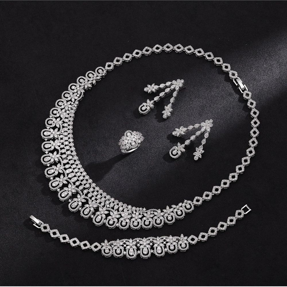 Alevirra Zena Jewelry Set | Alloy with Cubic Zirconia