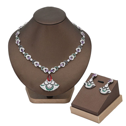 Alevirra Wirah Jewelry Set | Alloy with Cubic Zirconia