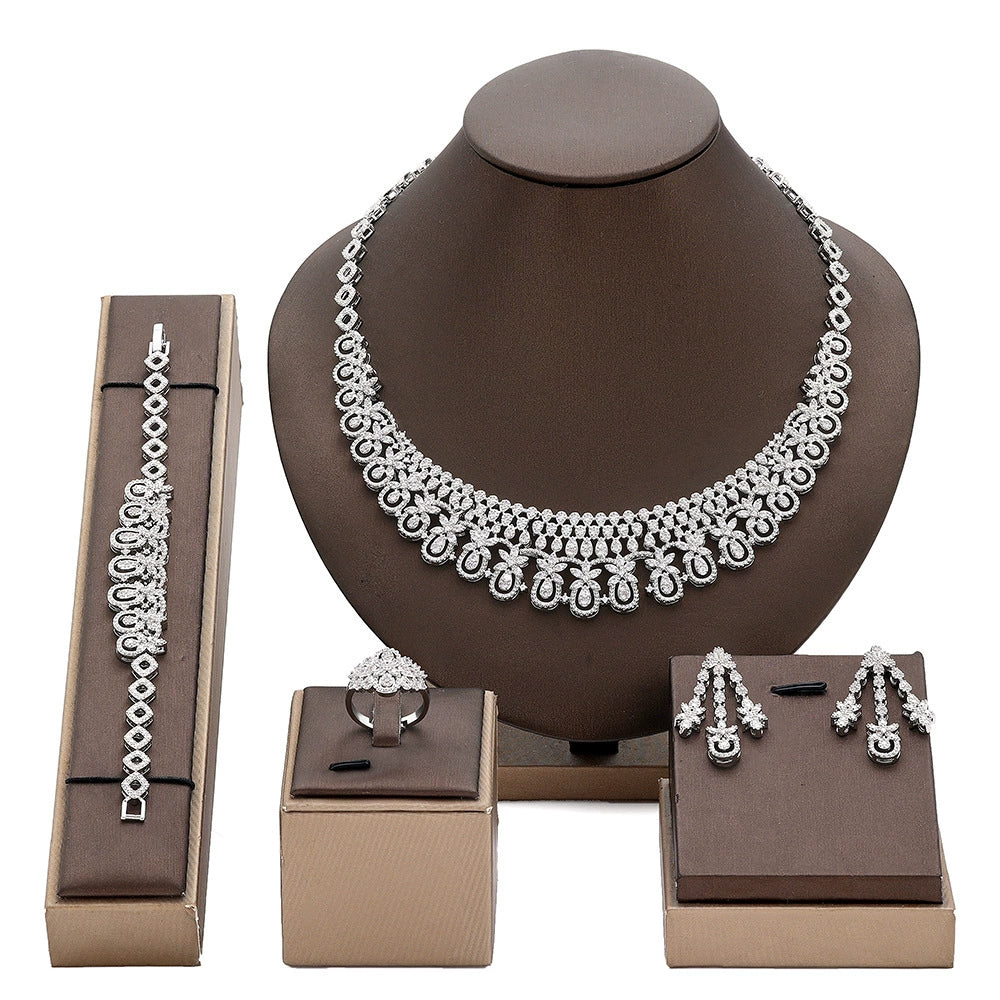 Alevirra Zena Jewelry Set | Alloy with Cubic Zirconia