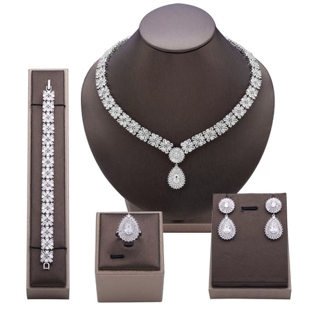 Alevirra Fena Jewelry Set | Alloy with Cubic Zirconia