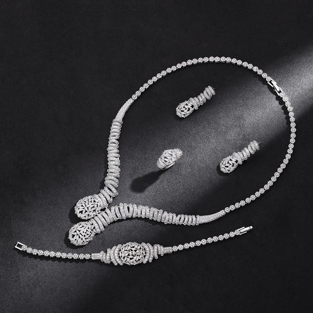Alevirra Nova Jewelry Set | Alloy with Cubic Zirconia