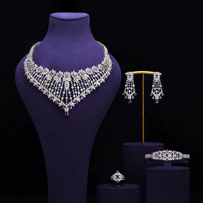 Alevirra Bena Jewelry Set | Alloy with Cubic Zirconia