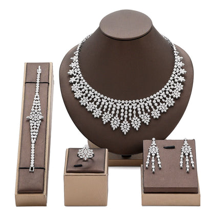 Alevirra Vena Jewelry Set | Alloy with Cubic Zirconia