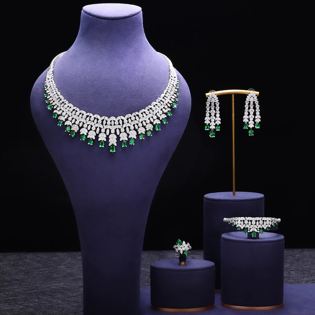 Alevirra Kena Jewelry Set | Alloy with Cubic Zirconia