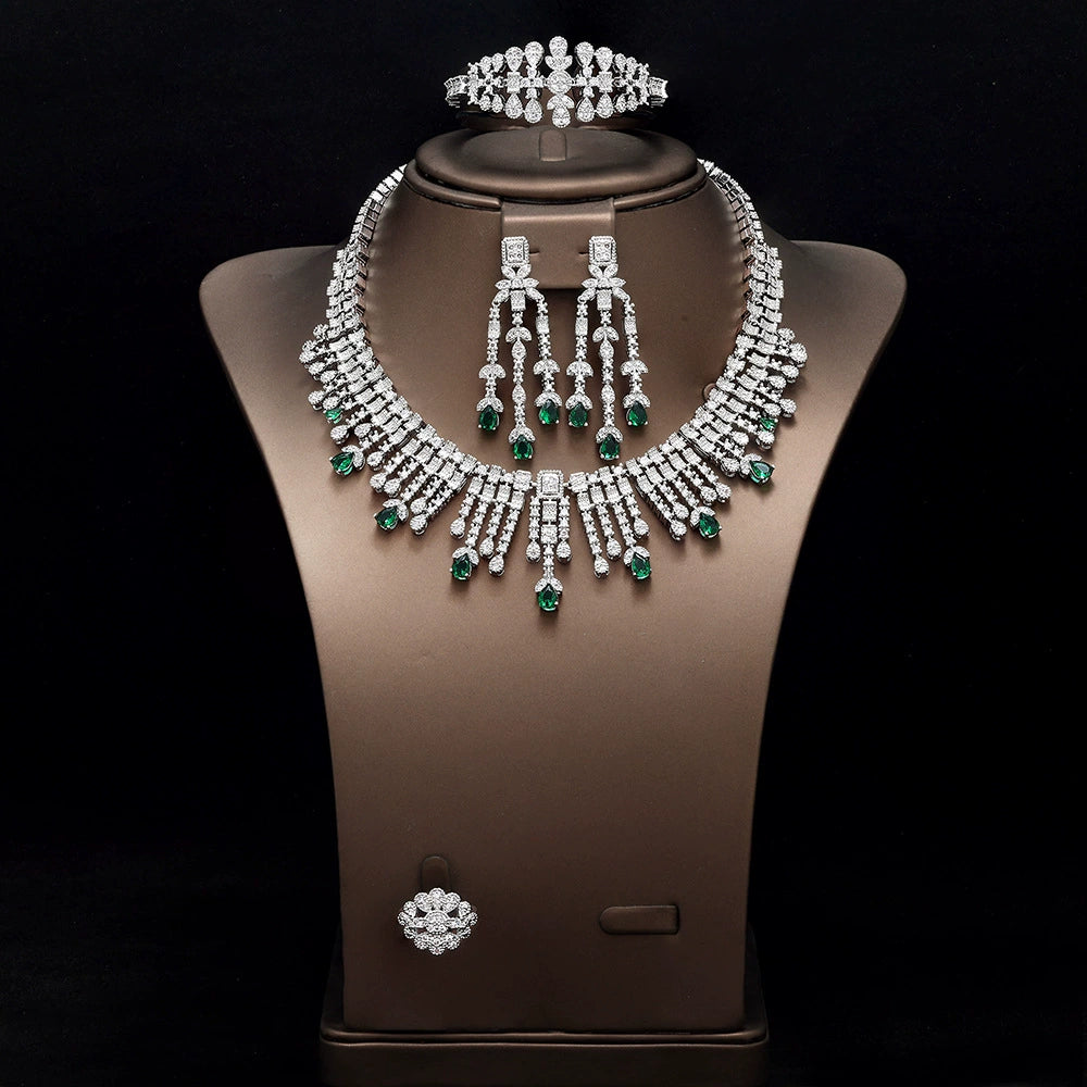 Alevirra Riva Jewelry Set | Alloy with Cubic Zirconia