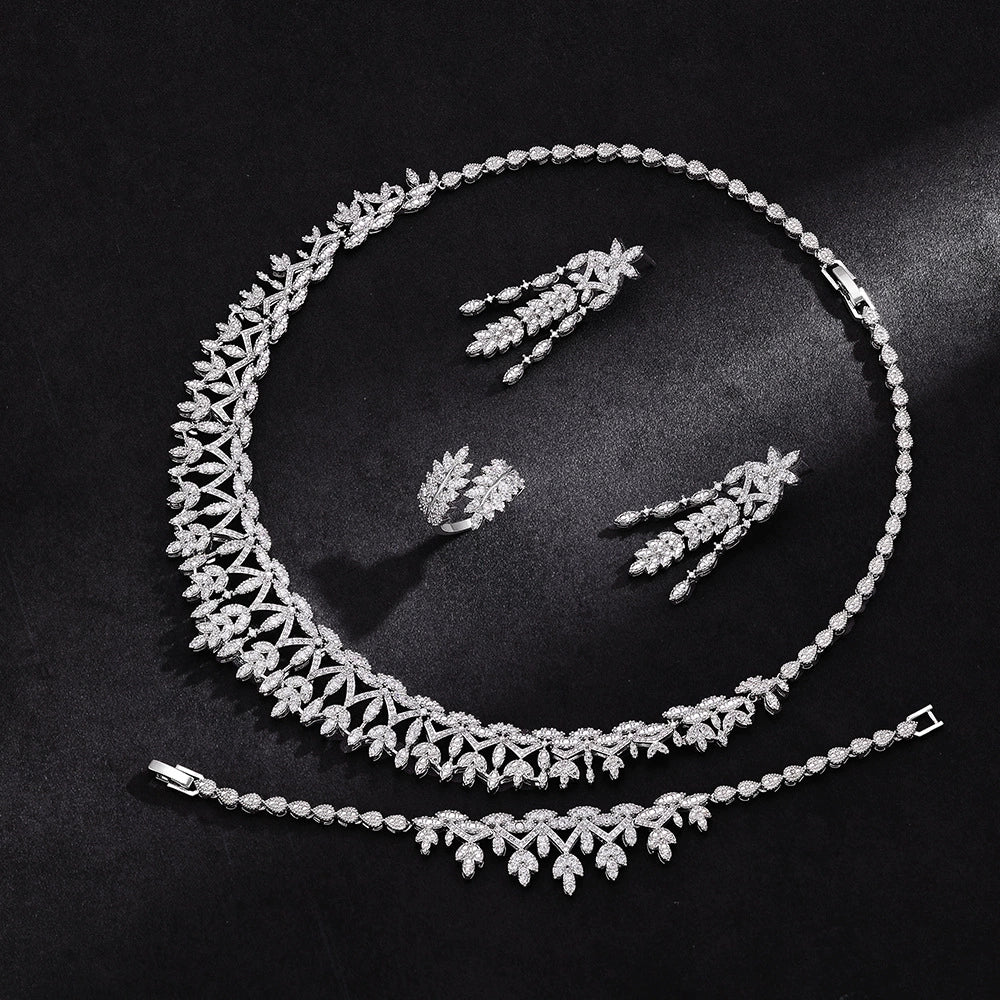 Alevirra Rora Jewelry Set | Alloy with Cubic Zirconia