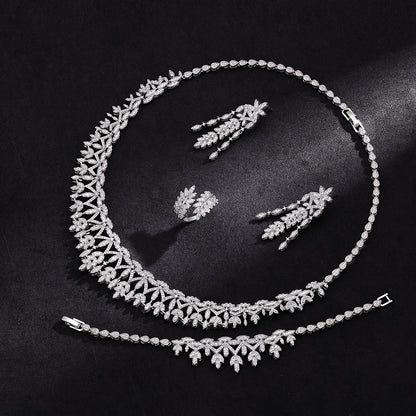 Alevirra Rora Jewelry Set | Alloy with Cubic Zirconia